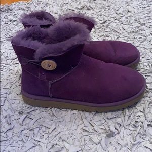 Purple UGG booties